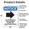 Signmission No Deliveries To This, 10 in W x Rectangle, Aluminum OS-2PACK-NS-A-1014-V-14478 - alternate 2
